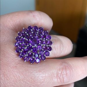 Sterling silver amethyst ring